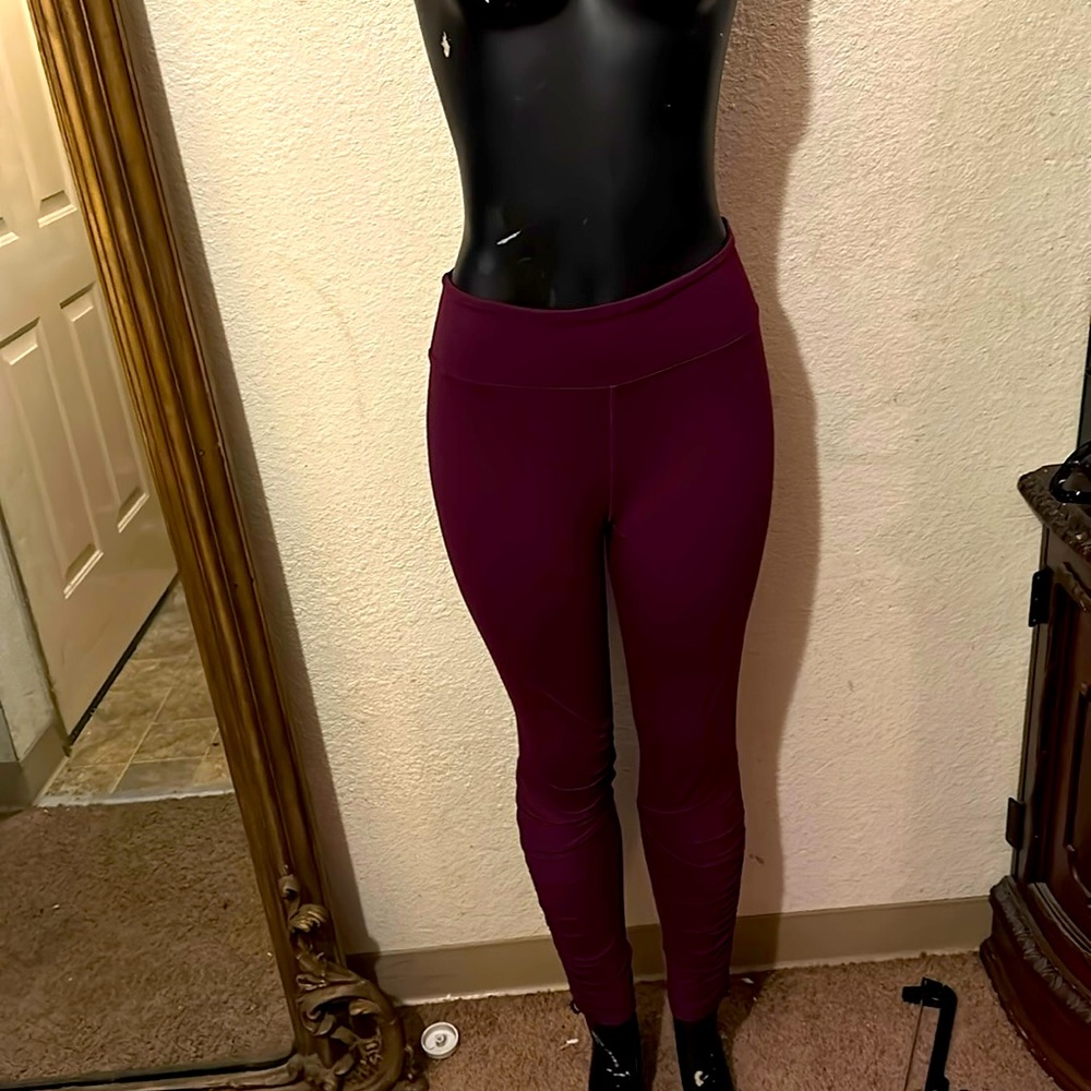 Maroon leggings by PINK